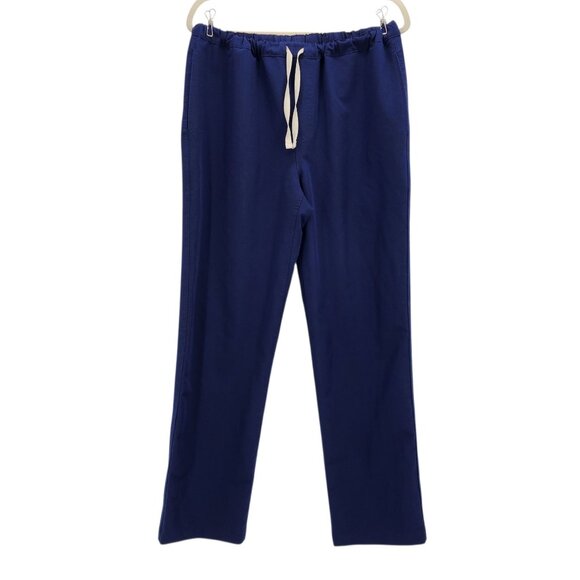 Figs Technical Collection Mens Medium Scrubs Pants Pisco Drawstring Navy Blue